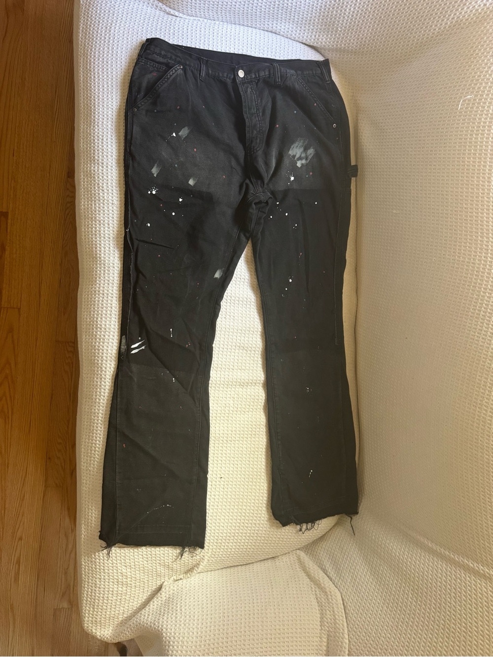 MNML Black Men's Cargo Pants with Interior Label